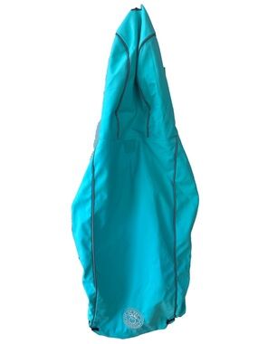 GF PET Turquoise/Holographic Reversible Dog Rain Jacket NWT LARGE